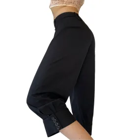 2000s Noir Trouser Capris (XS)