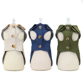 Autumn three-color windbreaker small dog pet clothing