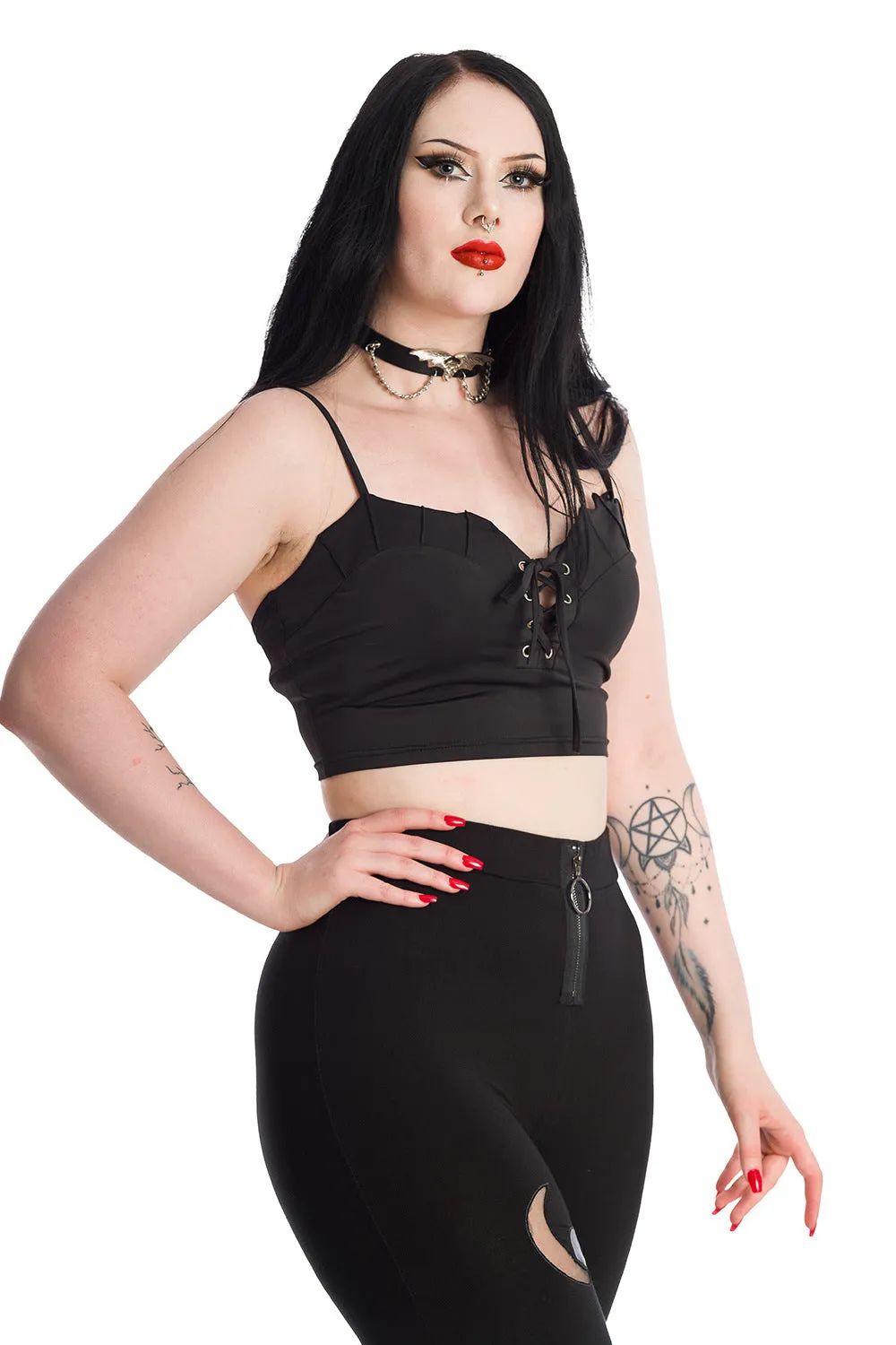 Banned Alternative Bernia Batwing Crop Top
