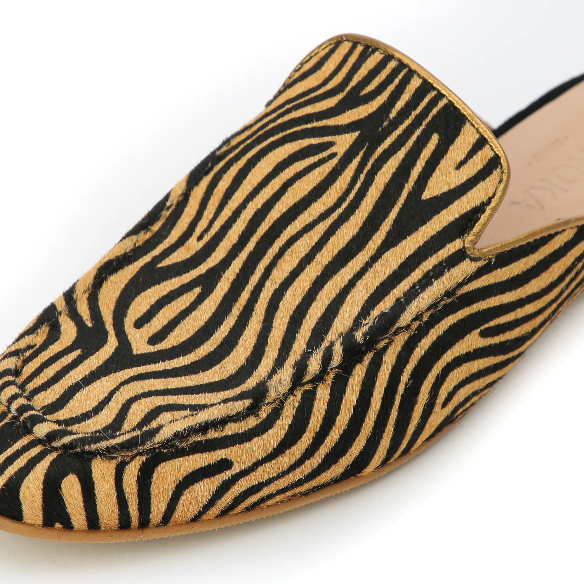 BARBARA slip-on mule - quagga