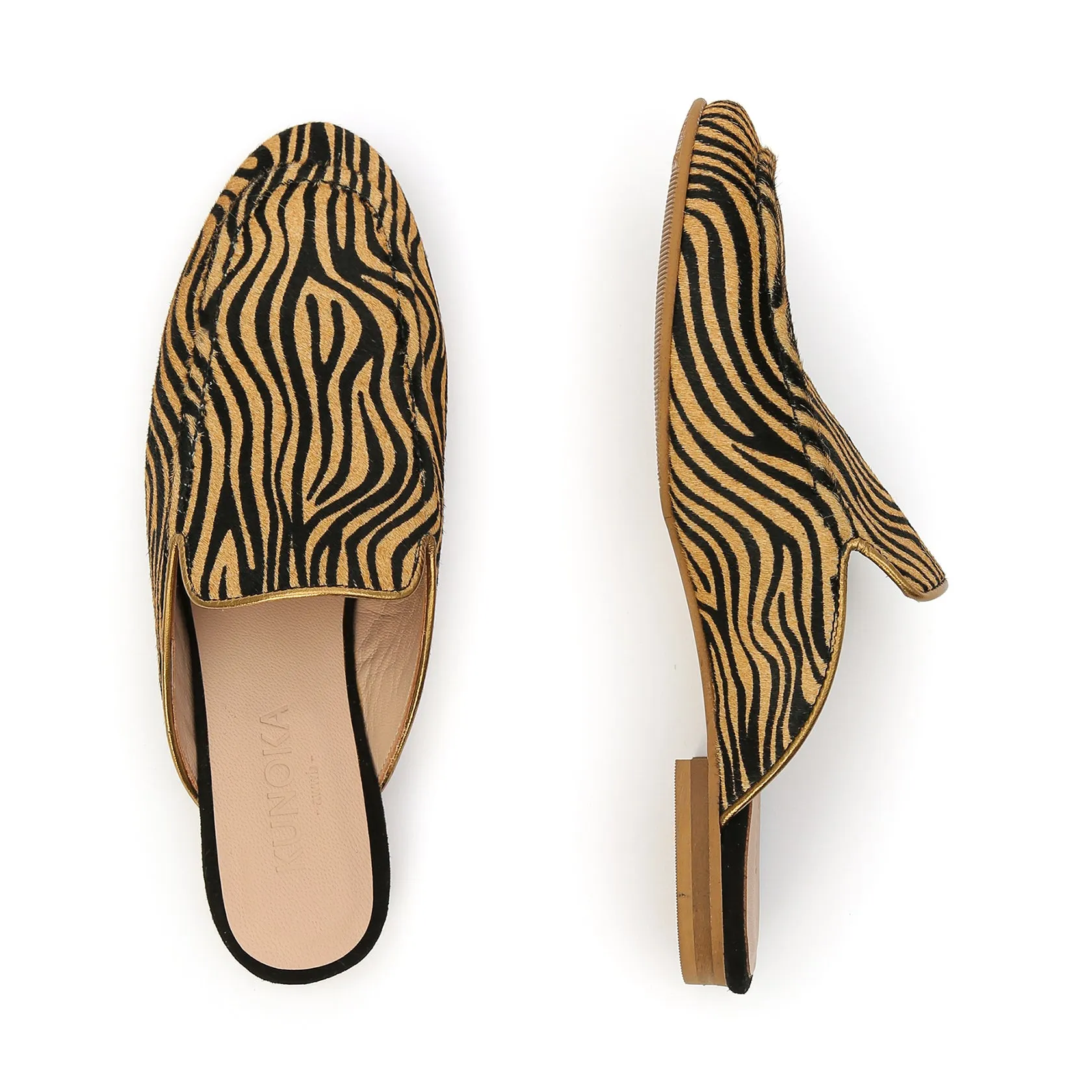 BARBARA slip-on mule - quagga