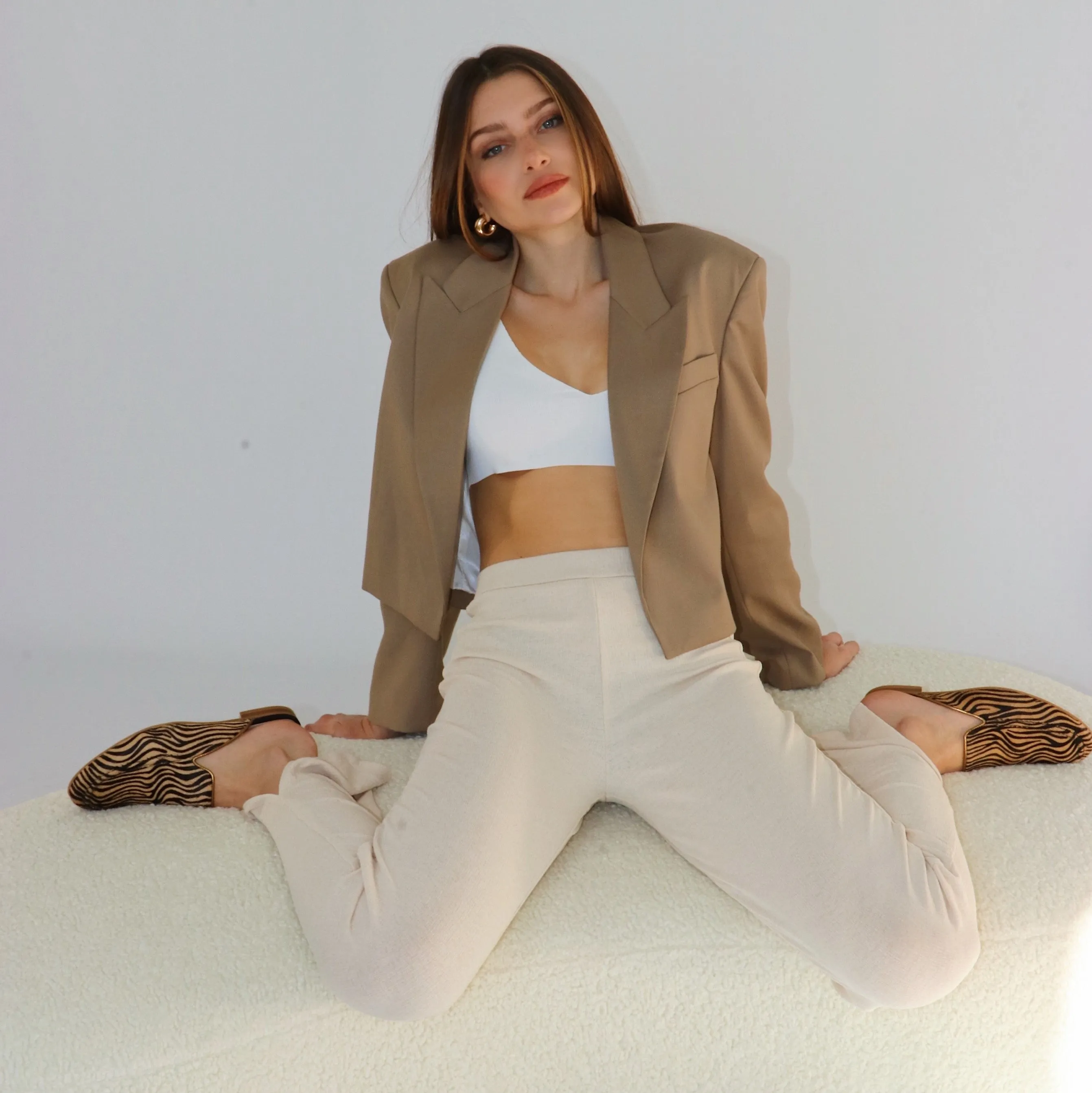BARBARA slip-on mule - quagga