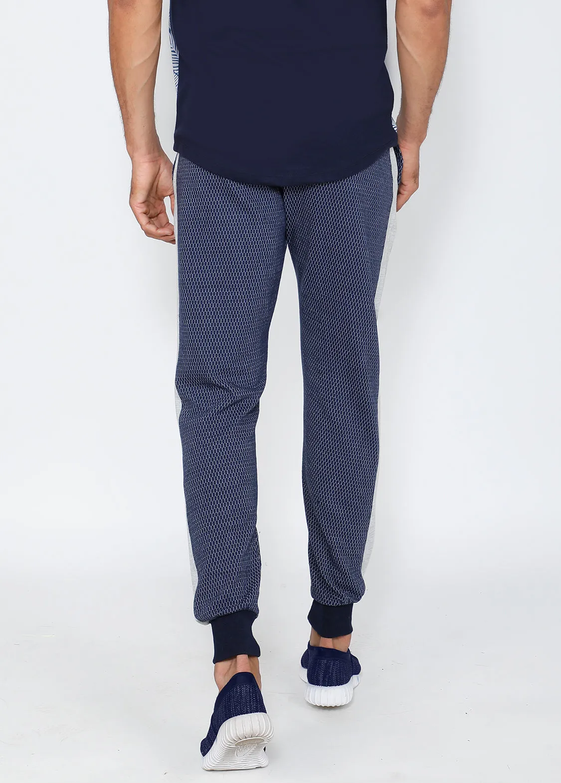 Blue Grey Terry Joggers
