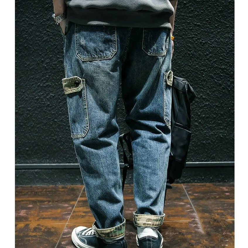 Camouflage Loose Jeans P0029