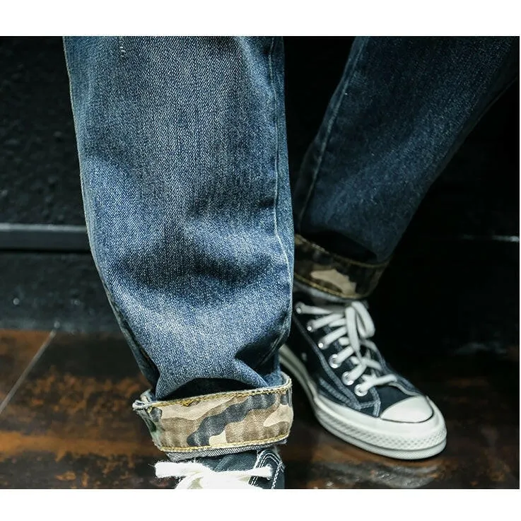 Camouflage Loose Jeans P0029