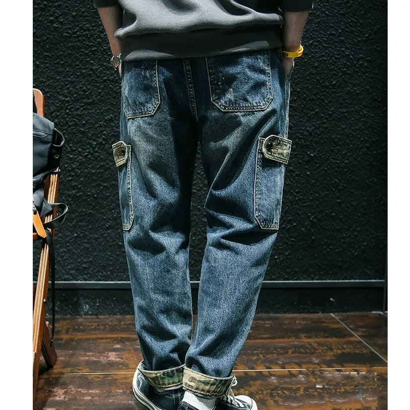 Camouflage Loose Jeans P0029