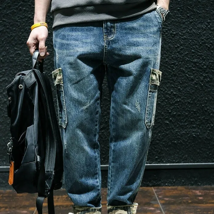Camouflage Loose Jeans P0029