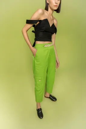 Cargo Pants with Accessories Green