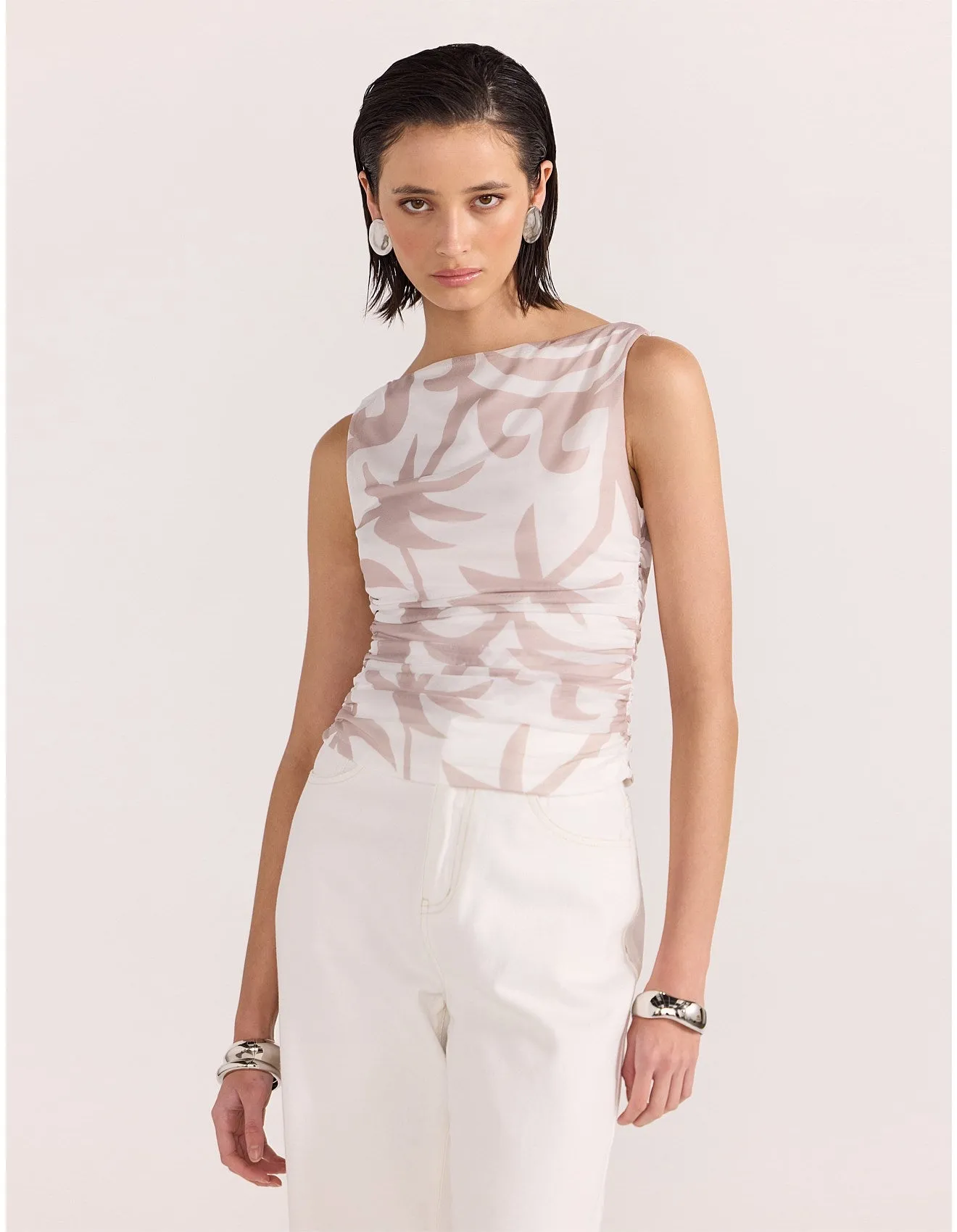 CELESTE MESH TOP