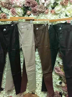 Coated jeans
