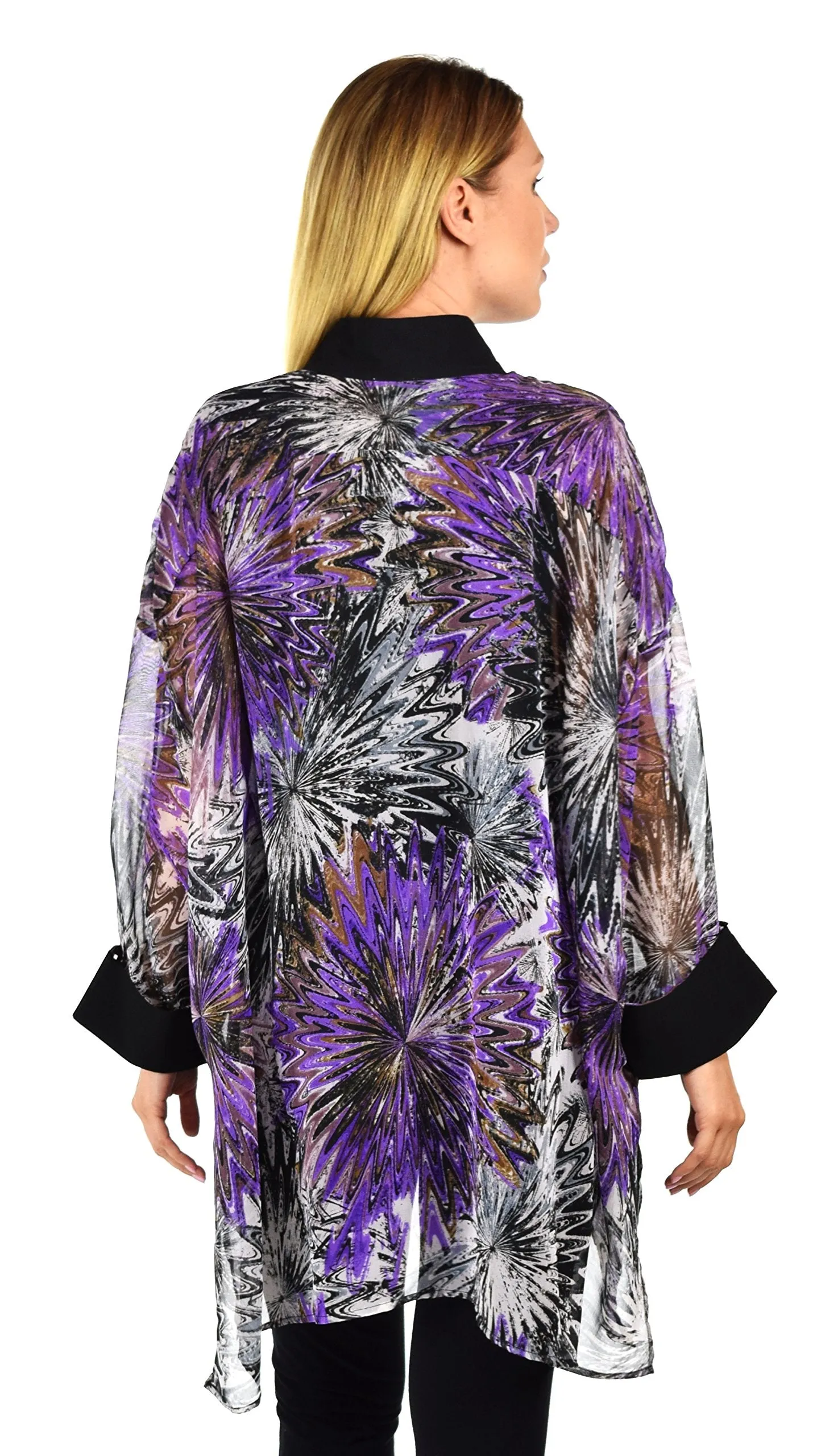 ComfyPlus, Plus Size Shirt, Oversize Shirt, Chiffon Shirt, Plus Size top, Designer Shirt, Zebra Print, Big Shirt,Plus size clothing