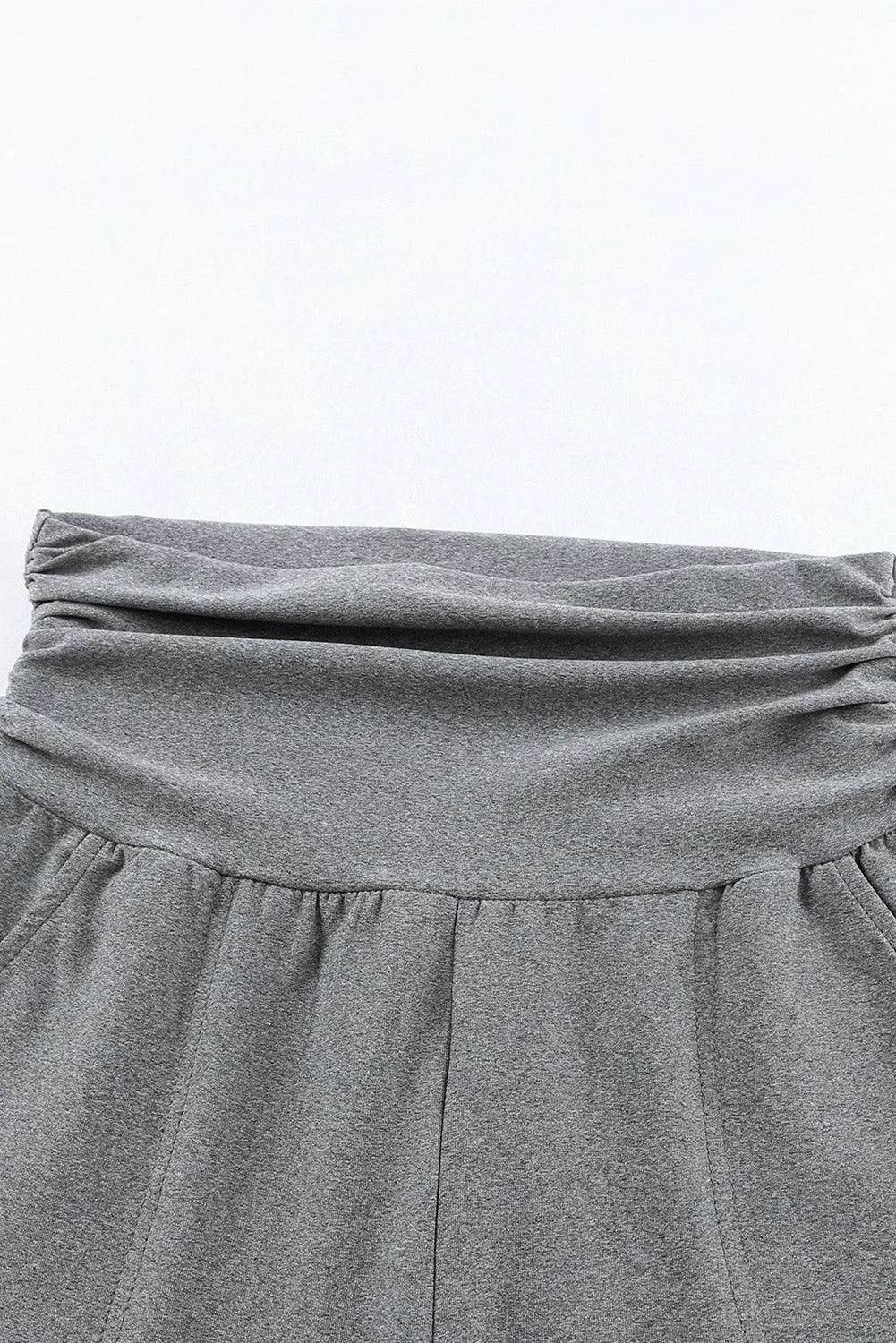 Contented Wide Waistband High Waist Joggers