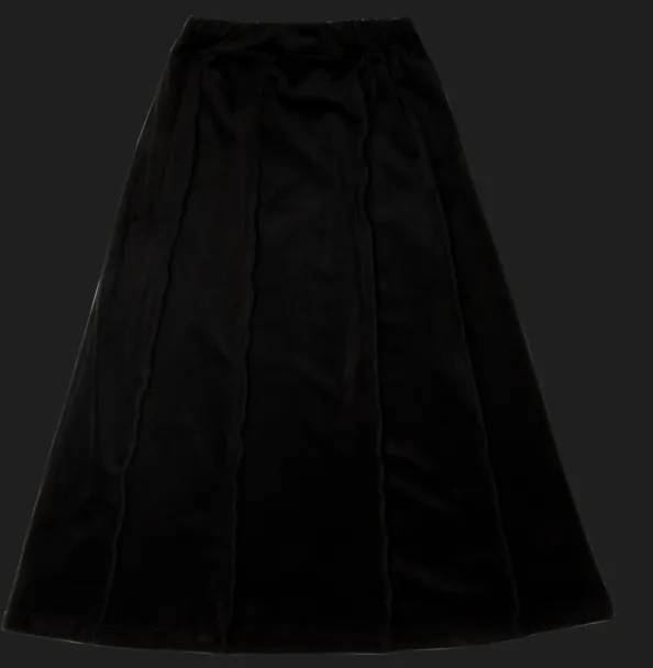 Crew Kids Black Velour Rib Maxi Teen Set
