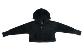 Crew Kids Black Velour Rib Maxi Teen Set
