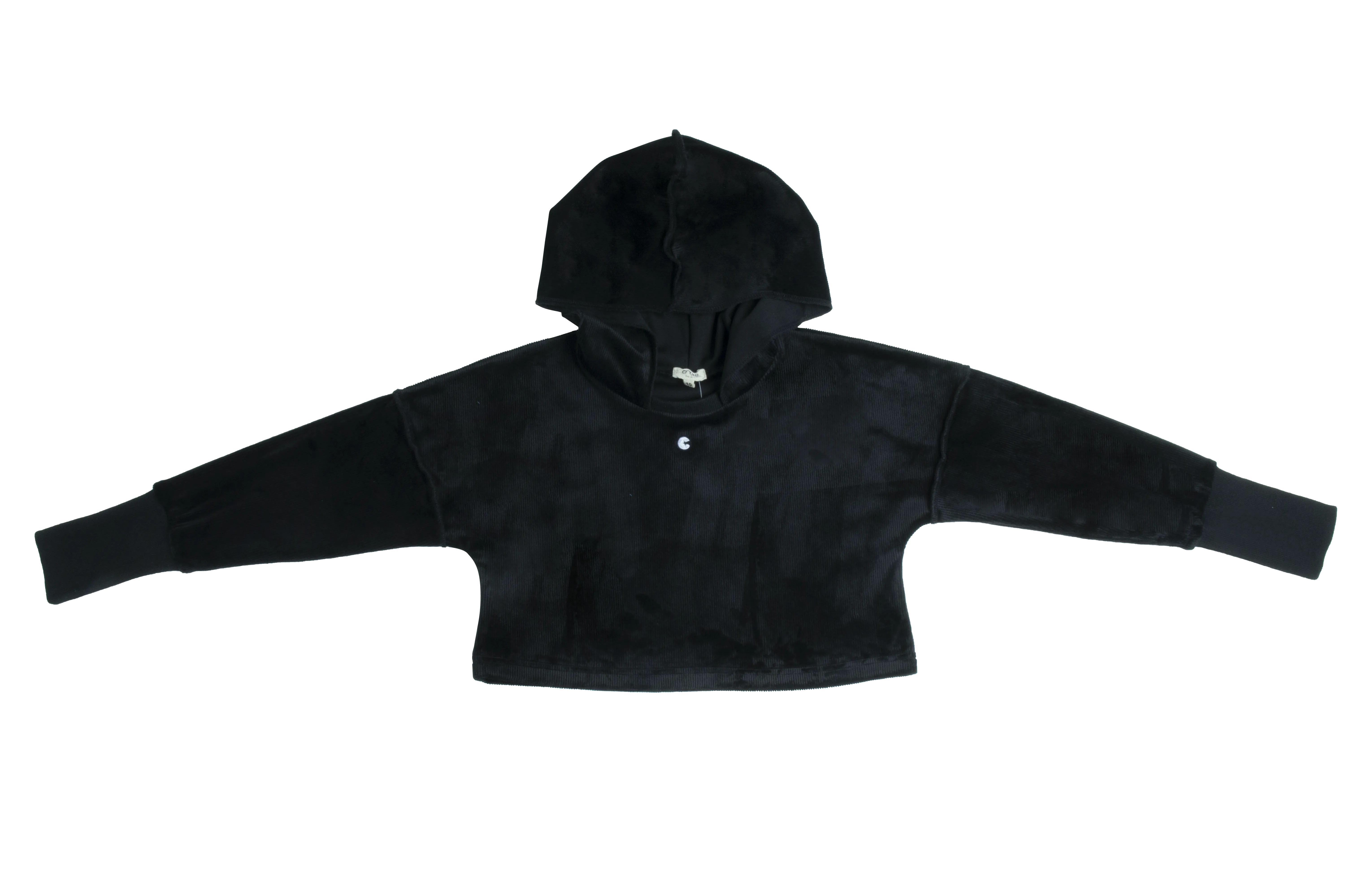 Crew Kids Black Velour Rib Maxi Teen Set