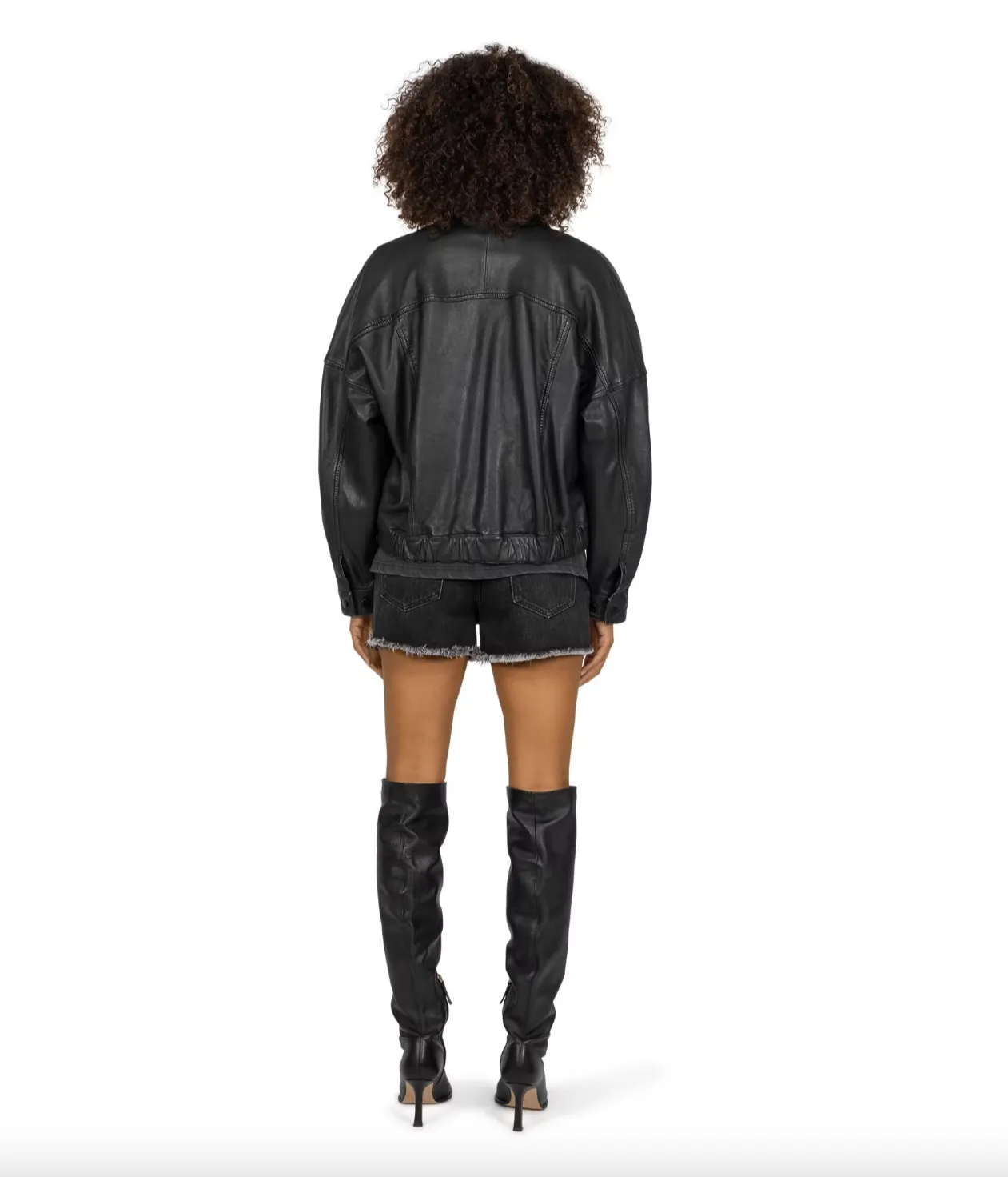 Daisies jacket - black