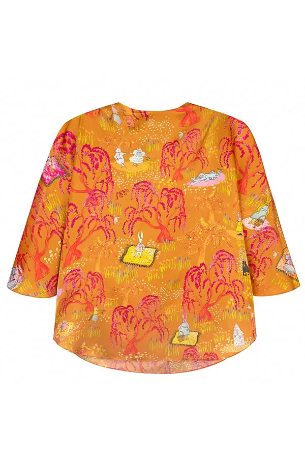 Dauphinette - Floatkerchief Top: Whiskey Business