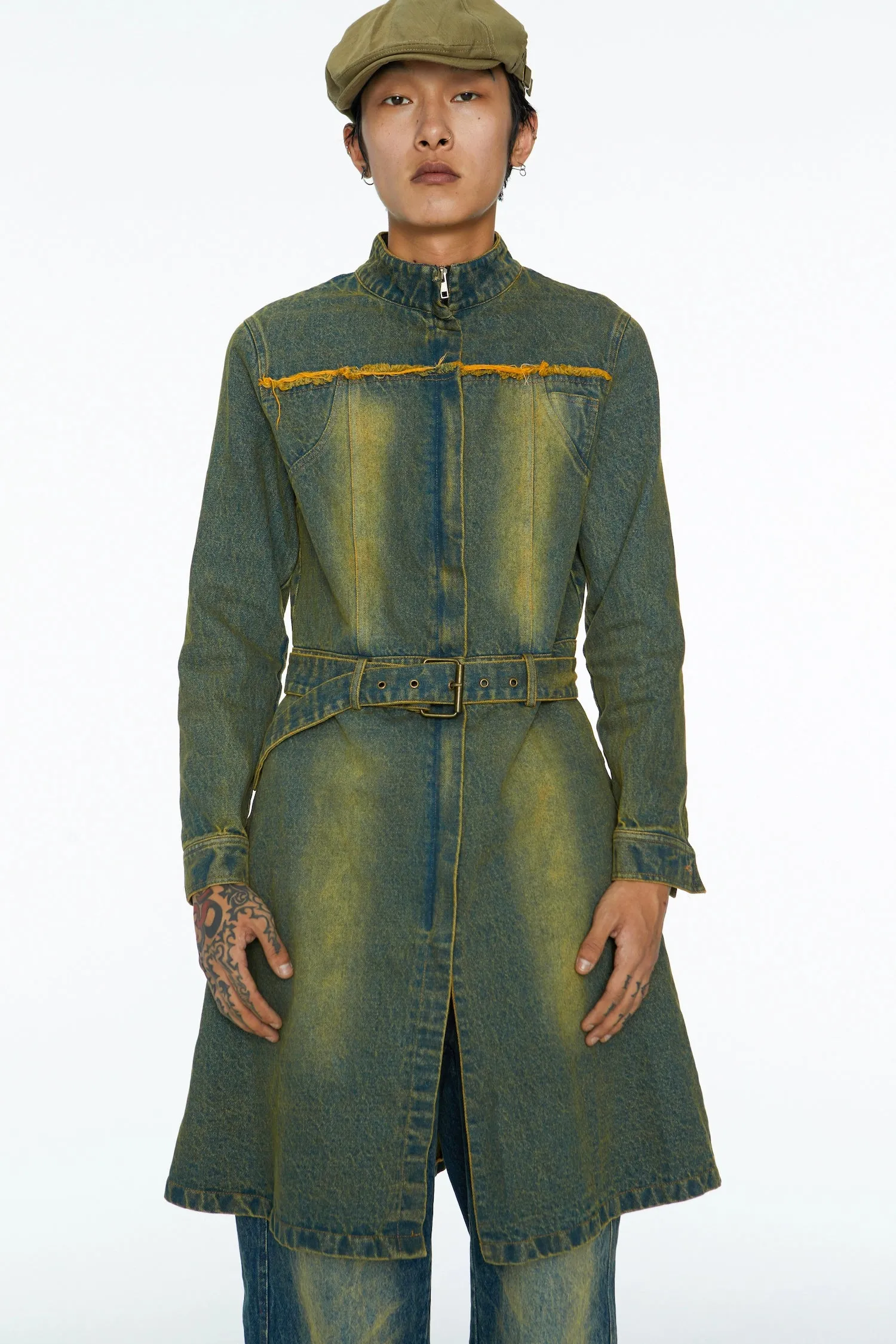 Denim Trench Coat