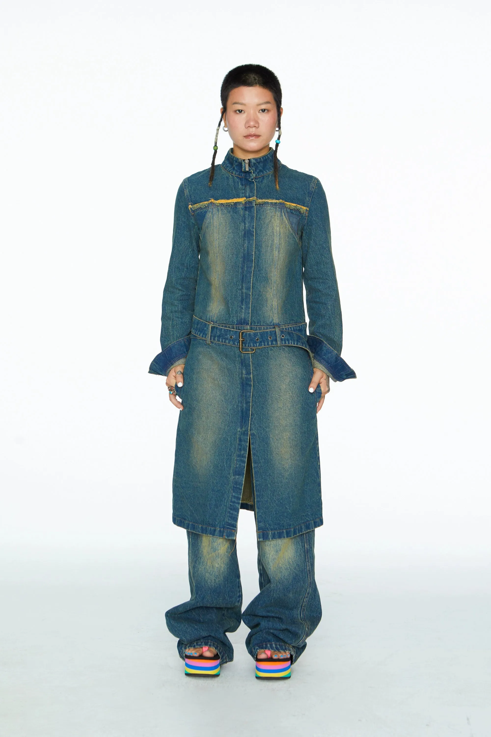 Denim Trench Coat