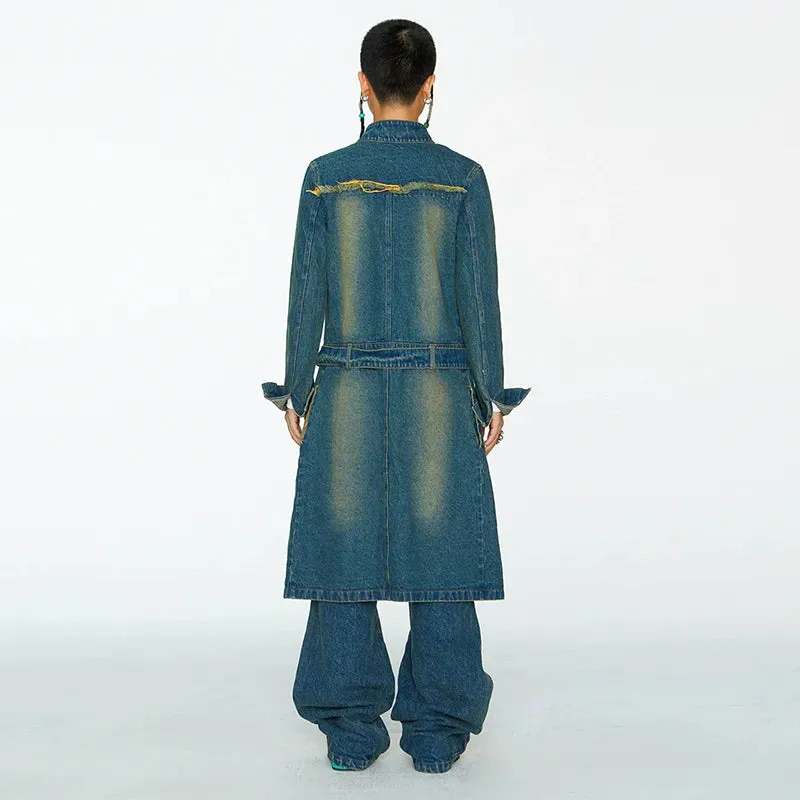Denim Trench Coat