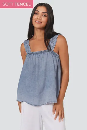 Elan Tank Denim