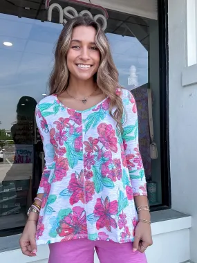Escape by Habitat Sketch Floral Tunic