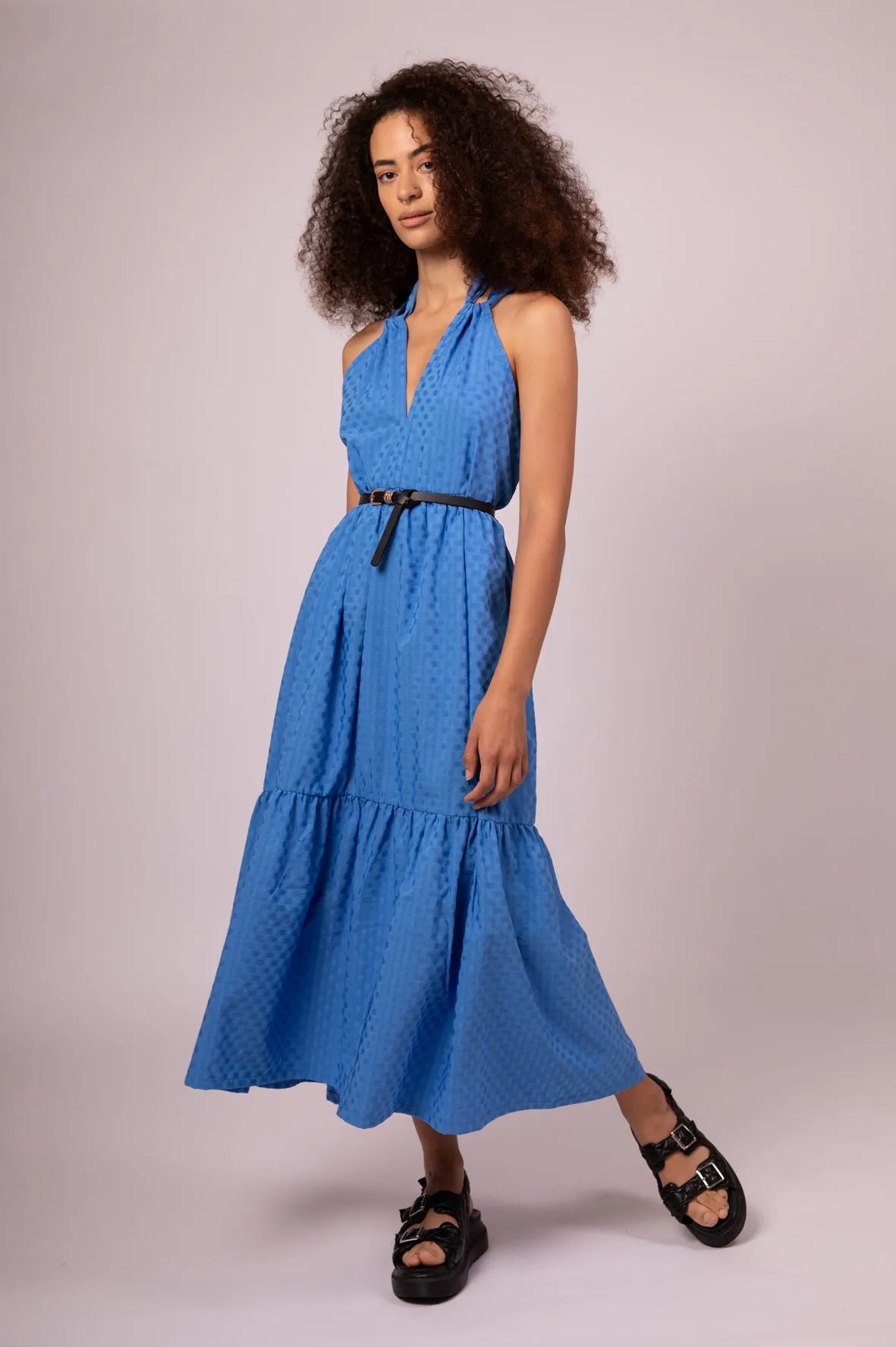 FREYA MAXI DRESS BLUE