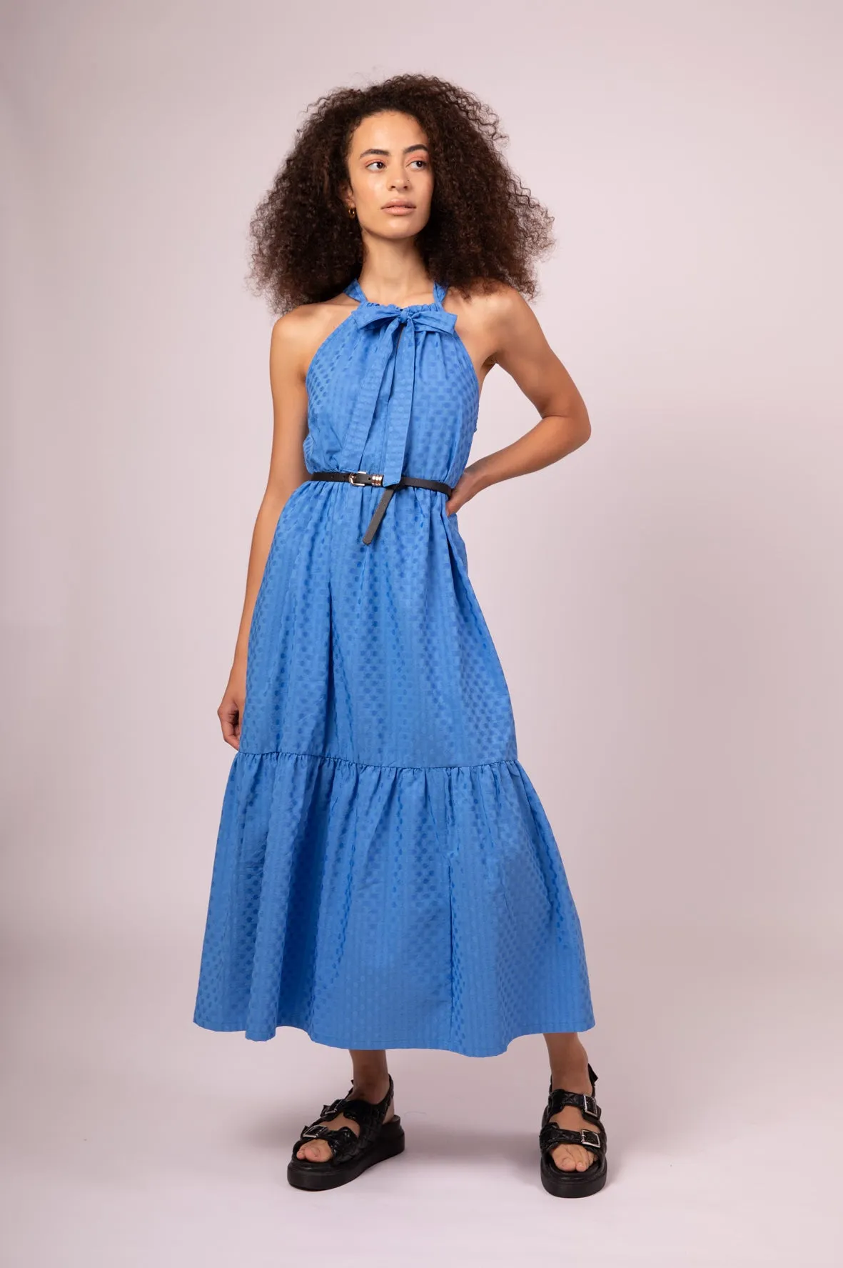 FREYA MAXI DRESS BLUE