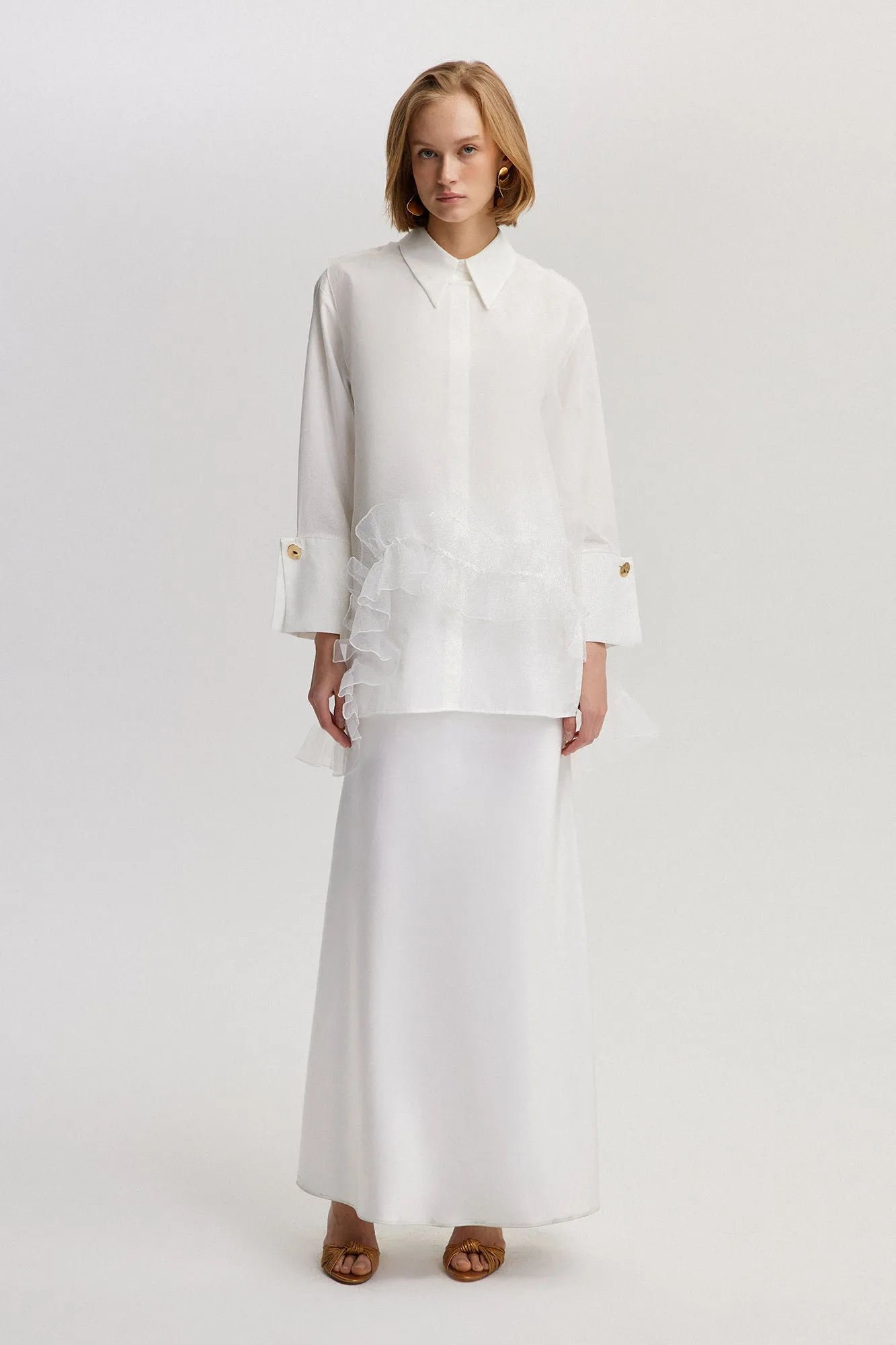 FRILLED ORGANZA TUNIC