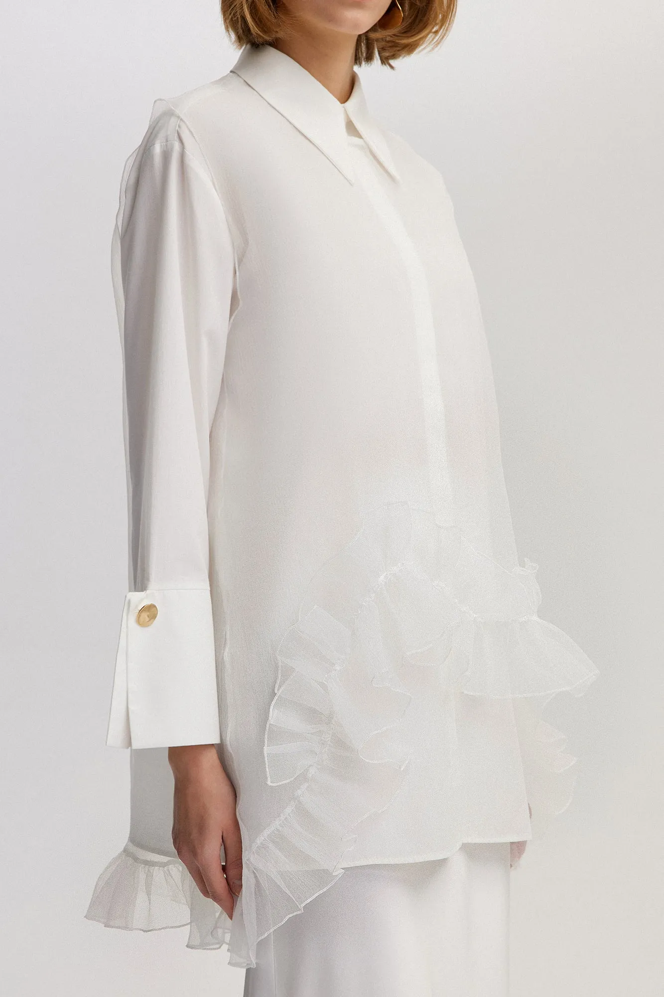 FRILLED ORGANZA TUNIC