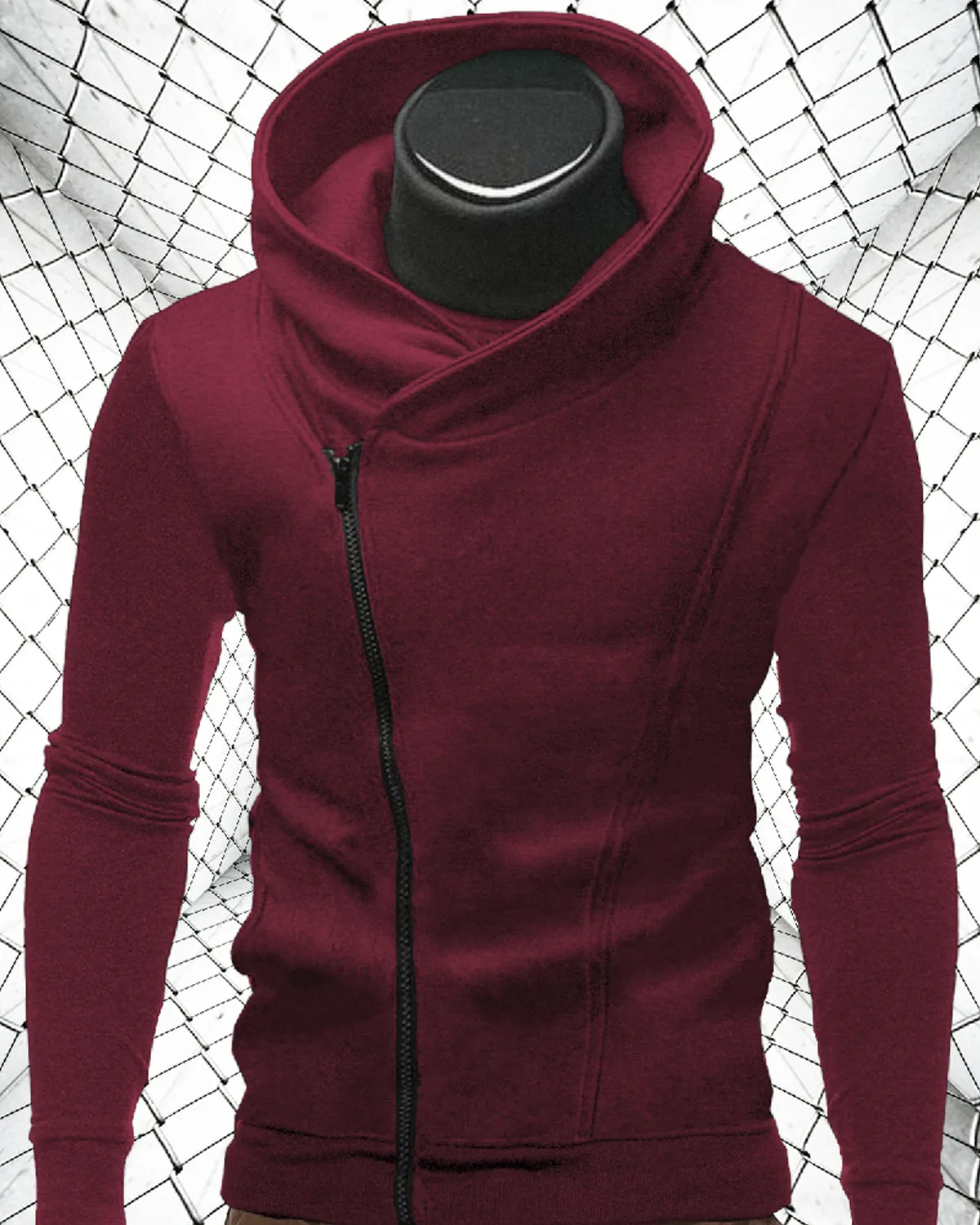 Full Sleeve Assassin Maroon Men Casual Jacket