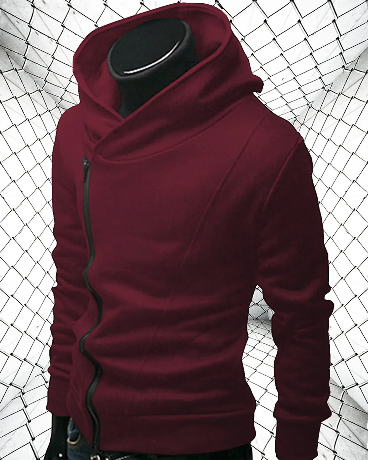 Full Sleeve Assassin Maroon Men Casual Jacket