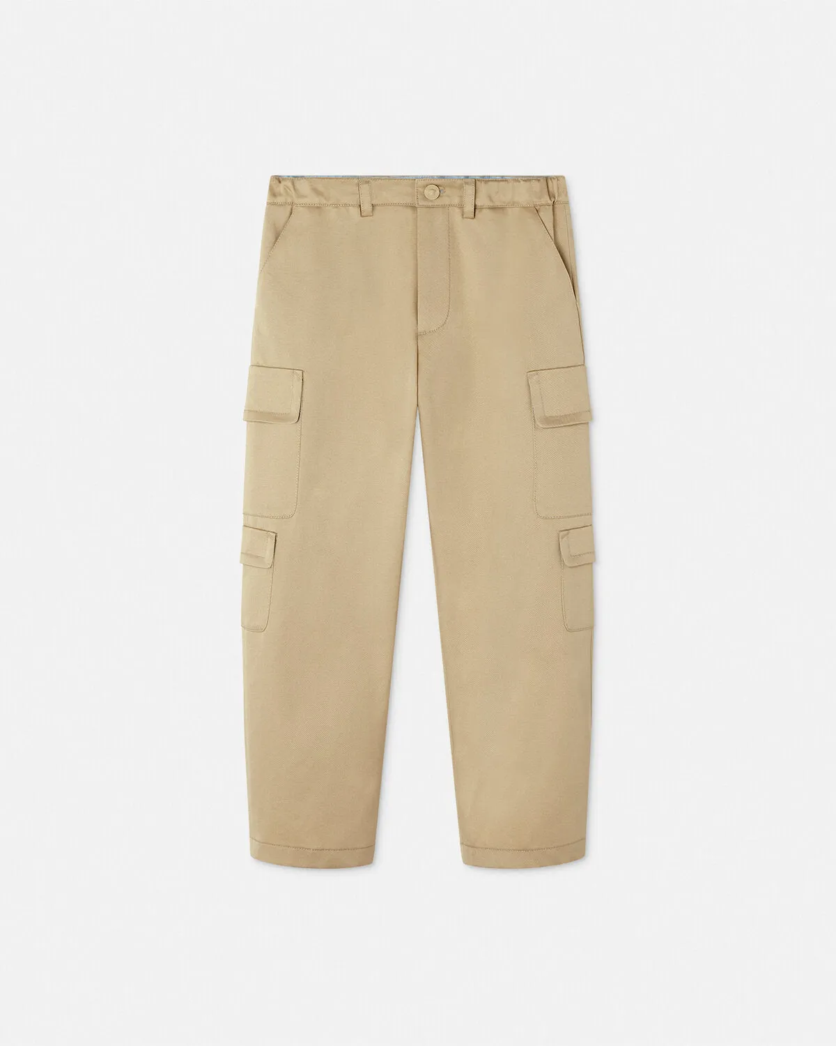 Gabardine Kids Cargo Trousers