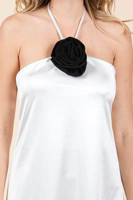 Geegee Plus Satin Slip Dress