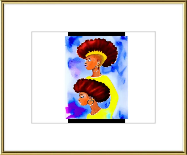 Grunge Fro Framed Wall Art