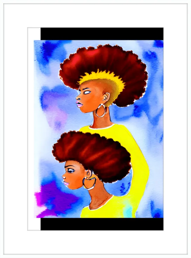 Grunge Fro Framed Wall Art