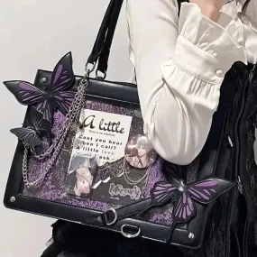 Guardian Butterfly Messengers     Goth  Bag Dark Academia Kawaii Academia Y2K Cottagecore Coquette Fairycore Dollette Princesscore