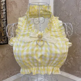 Heart-Shaped Lemon Meringue Picnic Tarte      Top Kawaii Academia Y2K Cottagecore Coquette Fairycore Dollette Princesscore