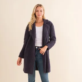 High Pile Fleece Button Down Coat