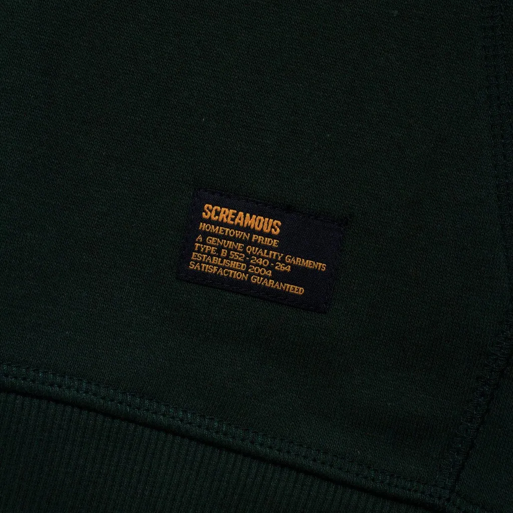 Hoodie NEUE CROWN FOREST GREEN