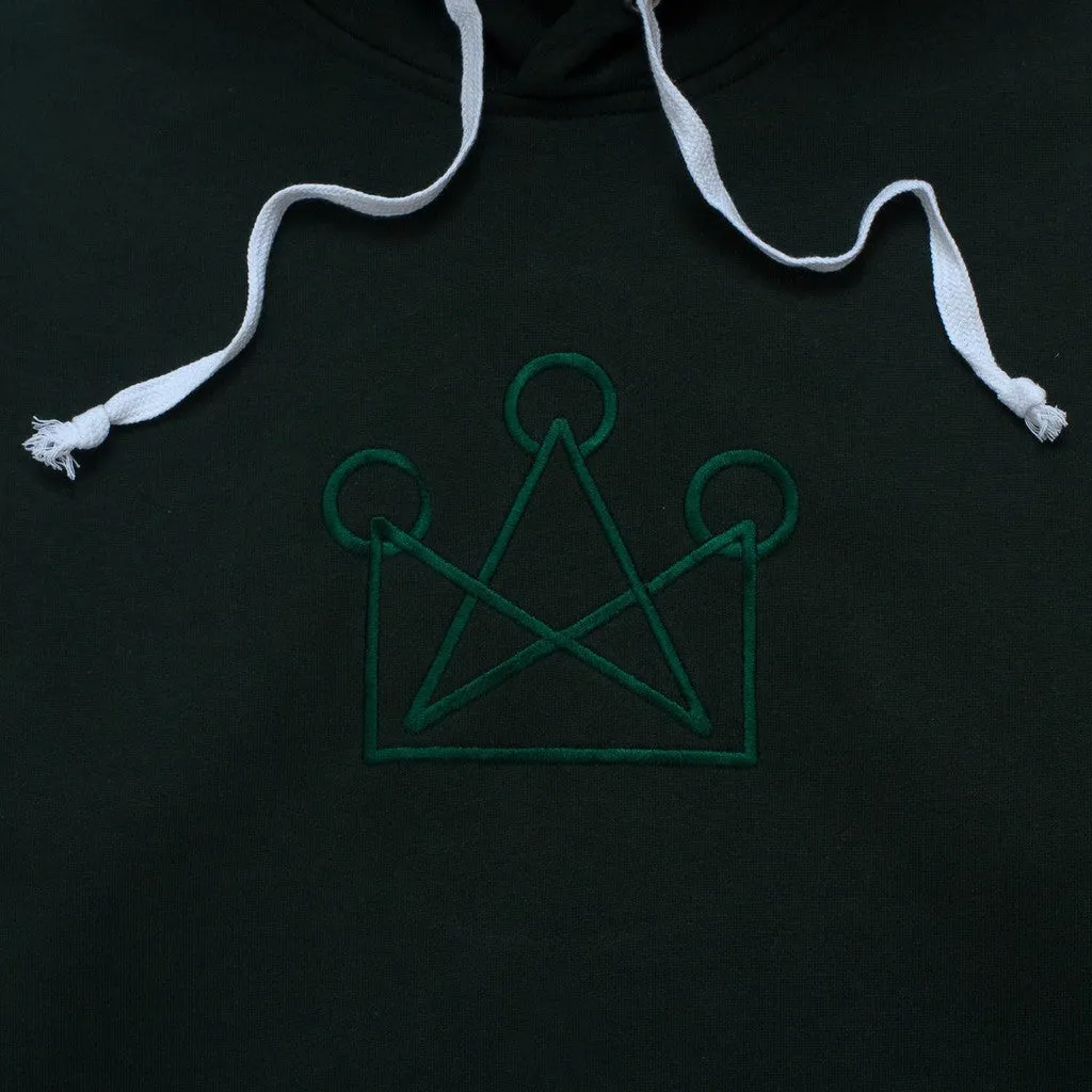 Hoodie NEUE CROWN FOREST GREEN