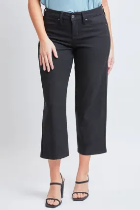 Hyperstretch Wide Leg Crop Leg Fiery Black