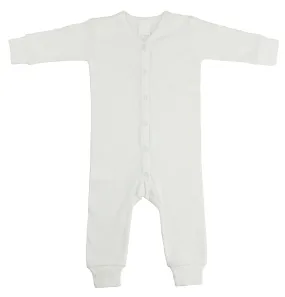 Interlock White Union Suit Long Johns 1040ws
