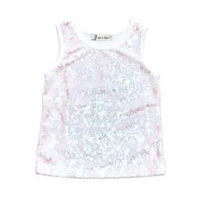 Iridescent Sequined Tank Top
