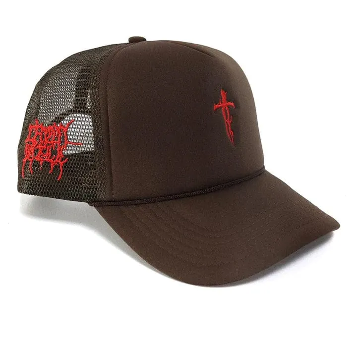 Ironwilled Grunge Trucker Brown/Red
