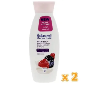 Johnson's Body Care Vita - Rich Revitalizing Body Lotion with Raspberry (2 x 250 ml)