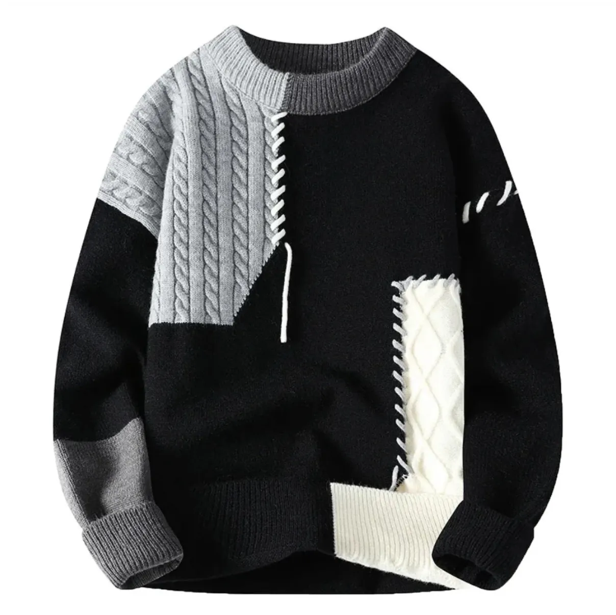 Jules & Jade™ | Patchwork Knit Jumper
