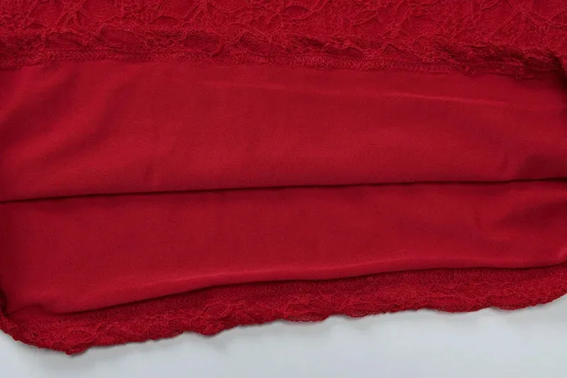 Lace Sleeve Body Hugging Party Mini Dress