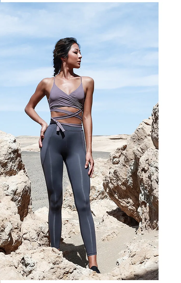 LANIKAR WRAP BRA TOP WITH TIE DETAIL