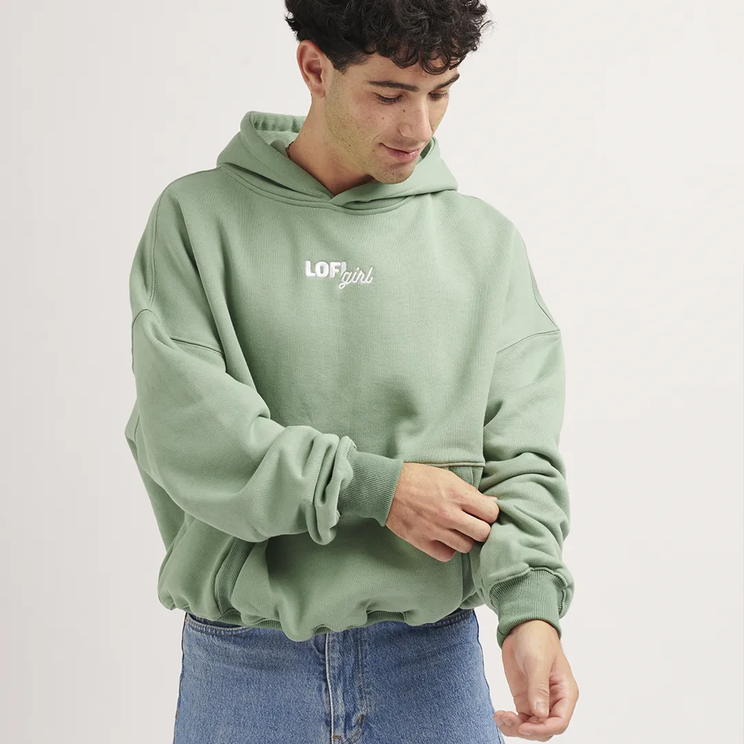 Lofi Girl Sage Green Hoodie (limited edition)